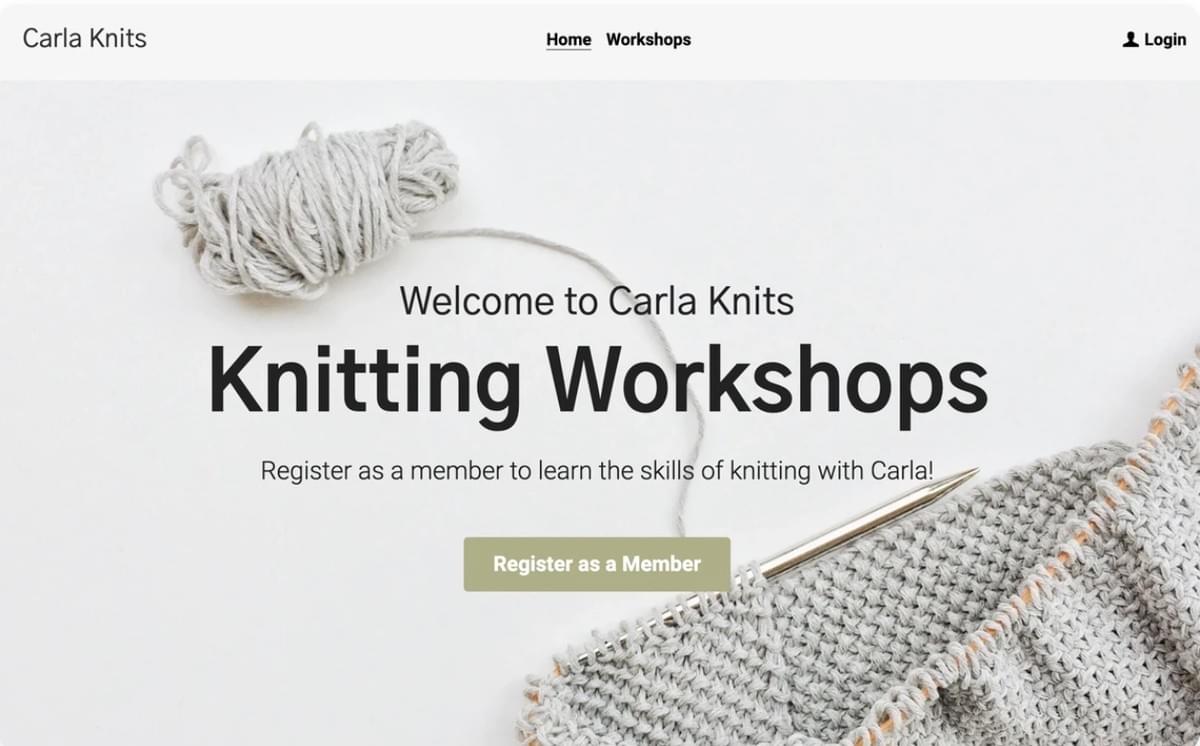 Carla Knits - Molde da Strikingly
