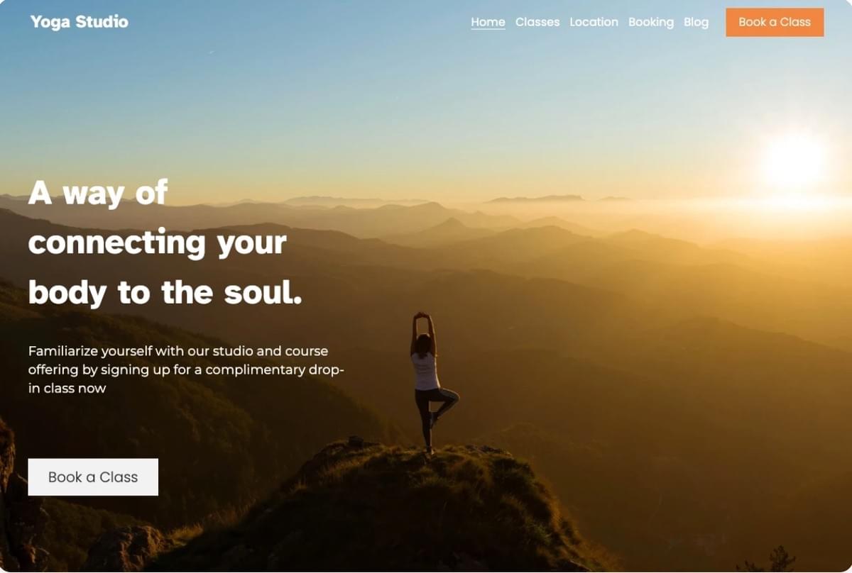 Yoga Studio Blog Sjabloon