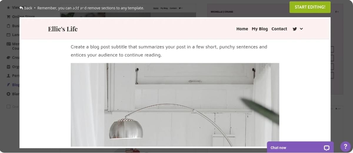 Stappen voor het schrijven van een blogpost op Strikingly - Voeg Media toe 