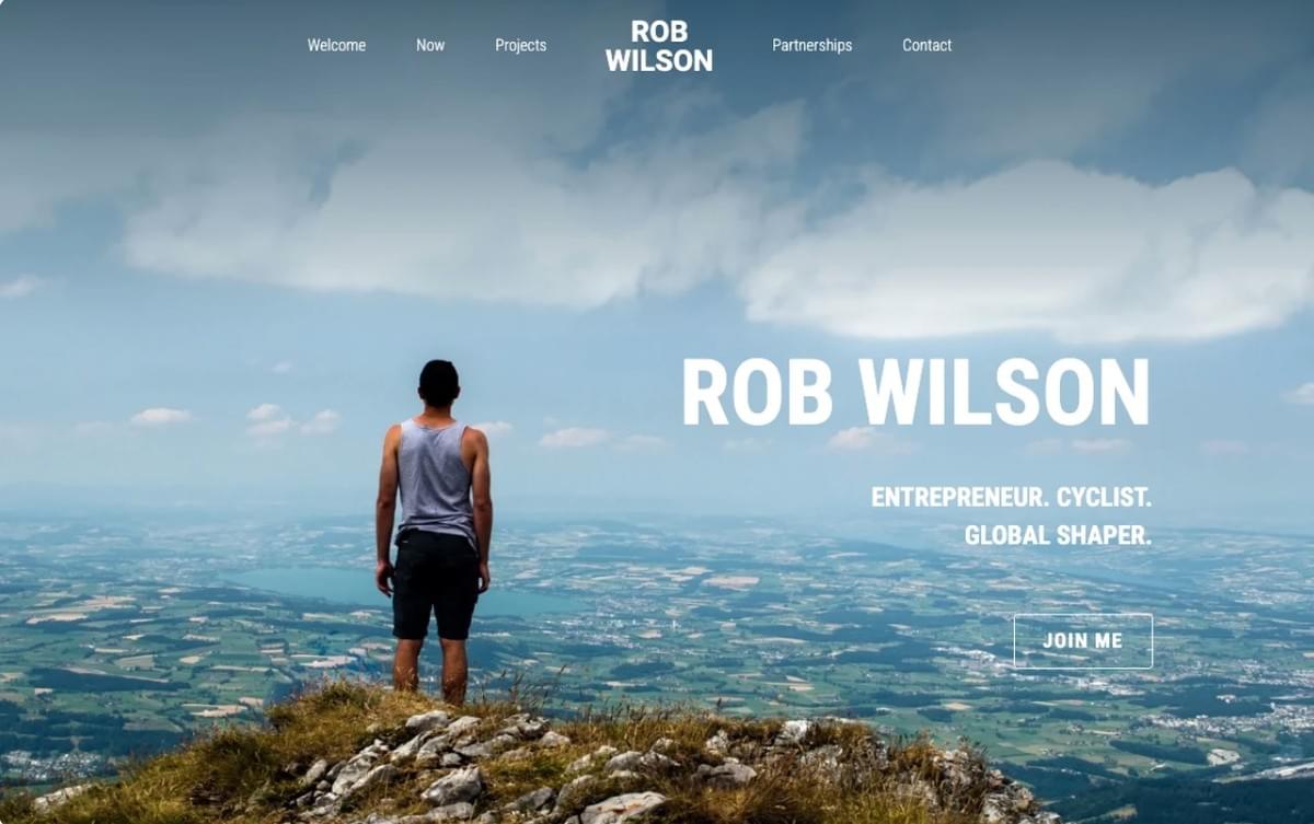 Modelo Brilhante da Strikingly