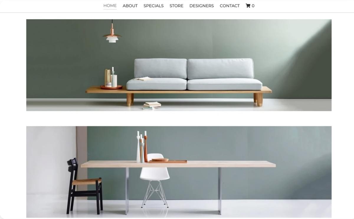 Modelo Spectre da Strikingly