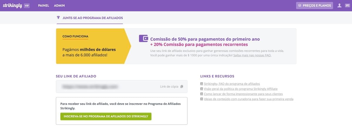 Strikingly Marketing de Afiliados