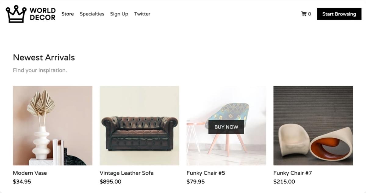 World Decor Online Winkel Sjabloon