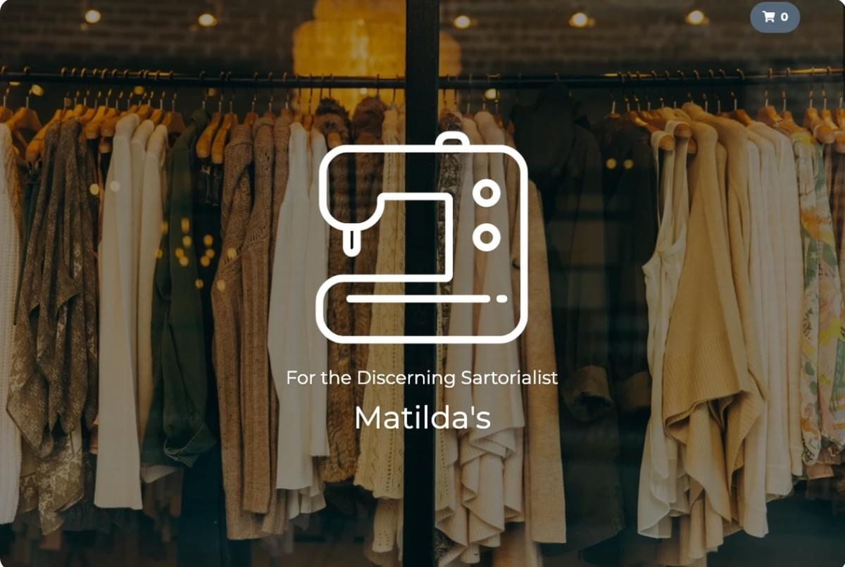 Perspective Store Template van Strikingly