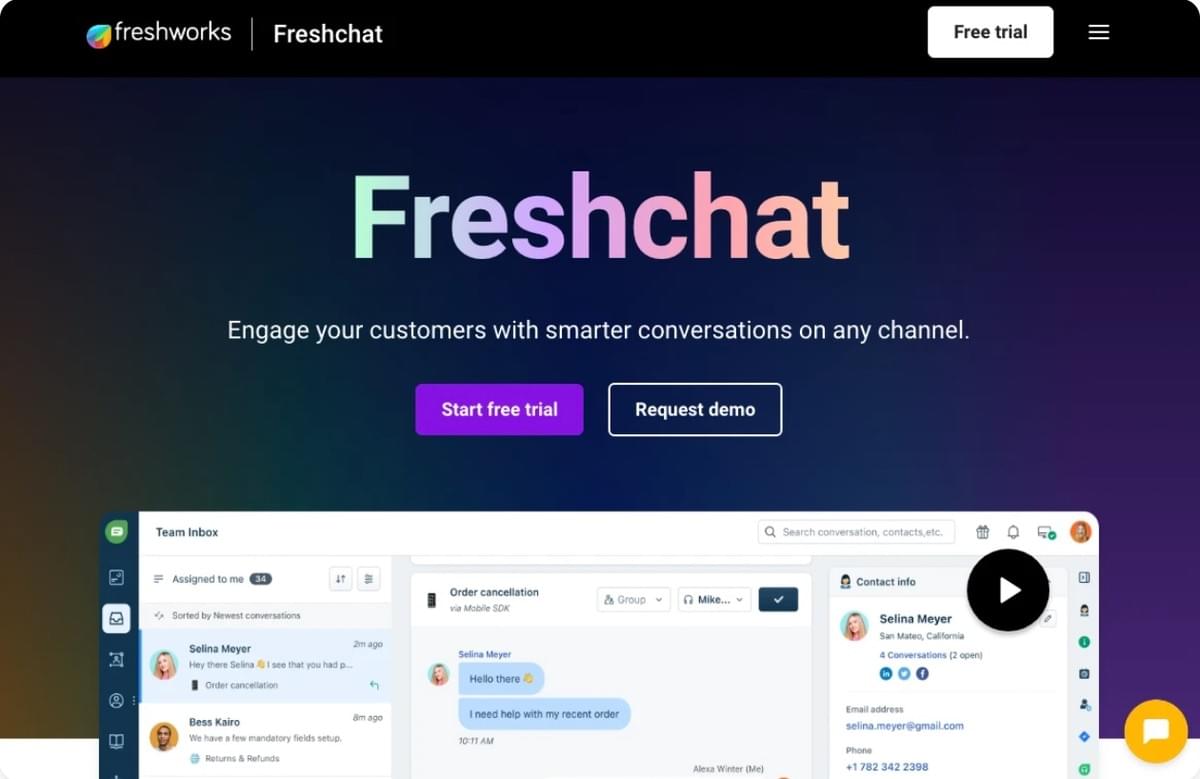 FreshChat-Website Live-Chat