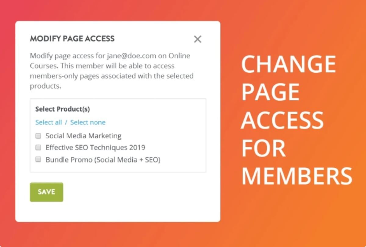 Lidmaatschapsfunctie van Strikingly