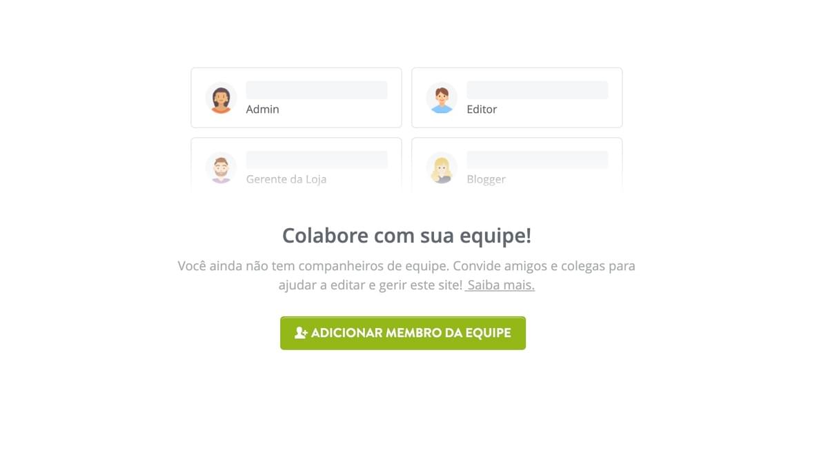 Recurso de Colaboração Strikingly