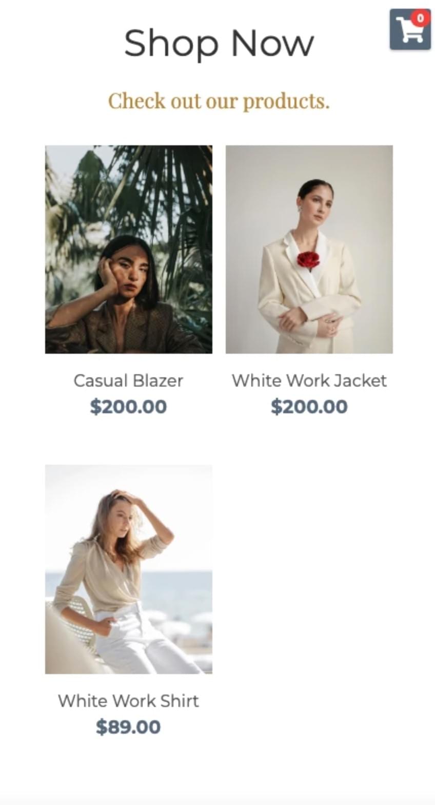 Perspektive Store Vorlage