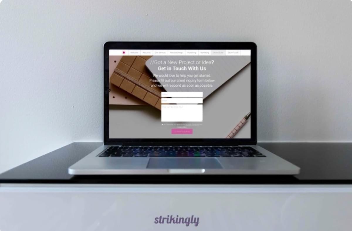Site com Formulário de Contato Hospedado no Strikingly