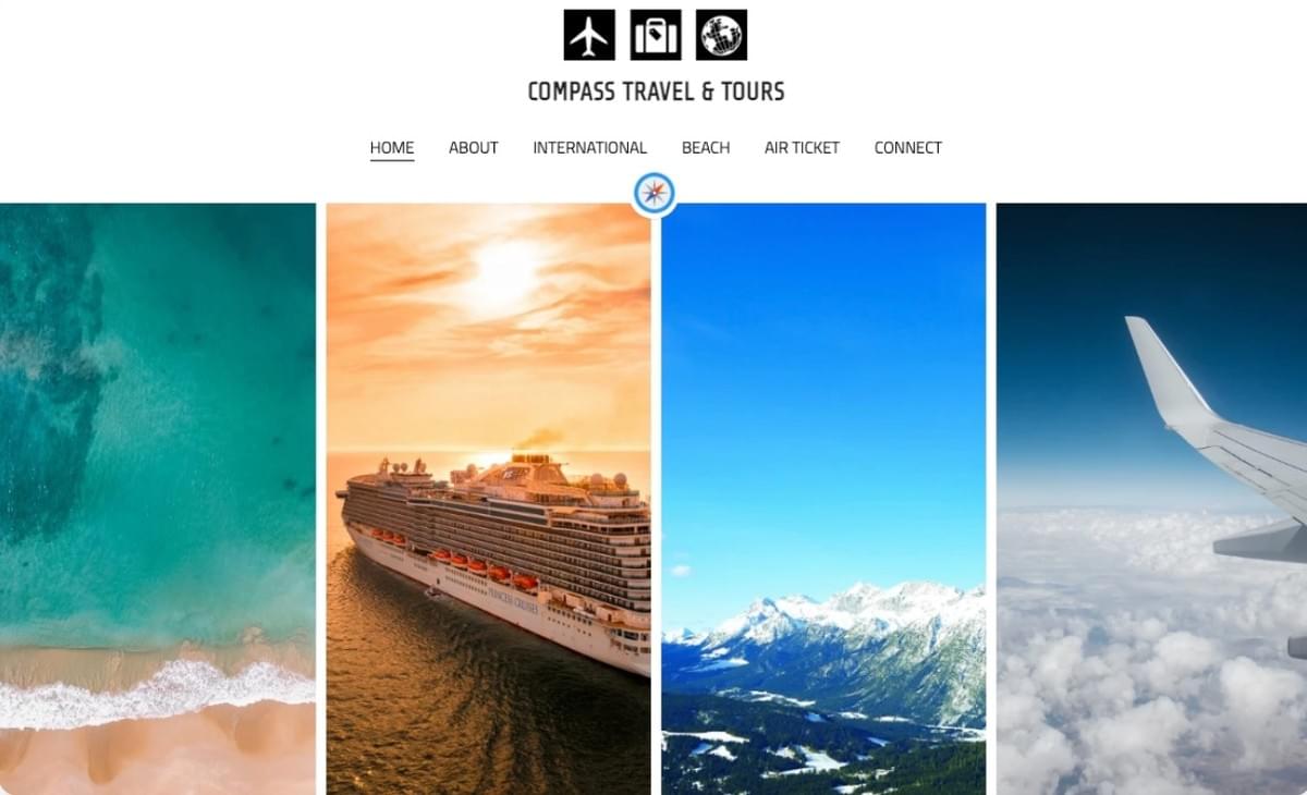 Kompas Sjabloon van Strikingly