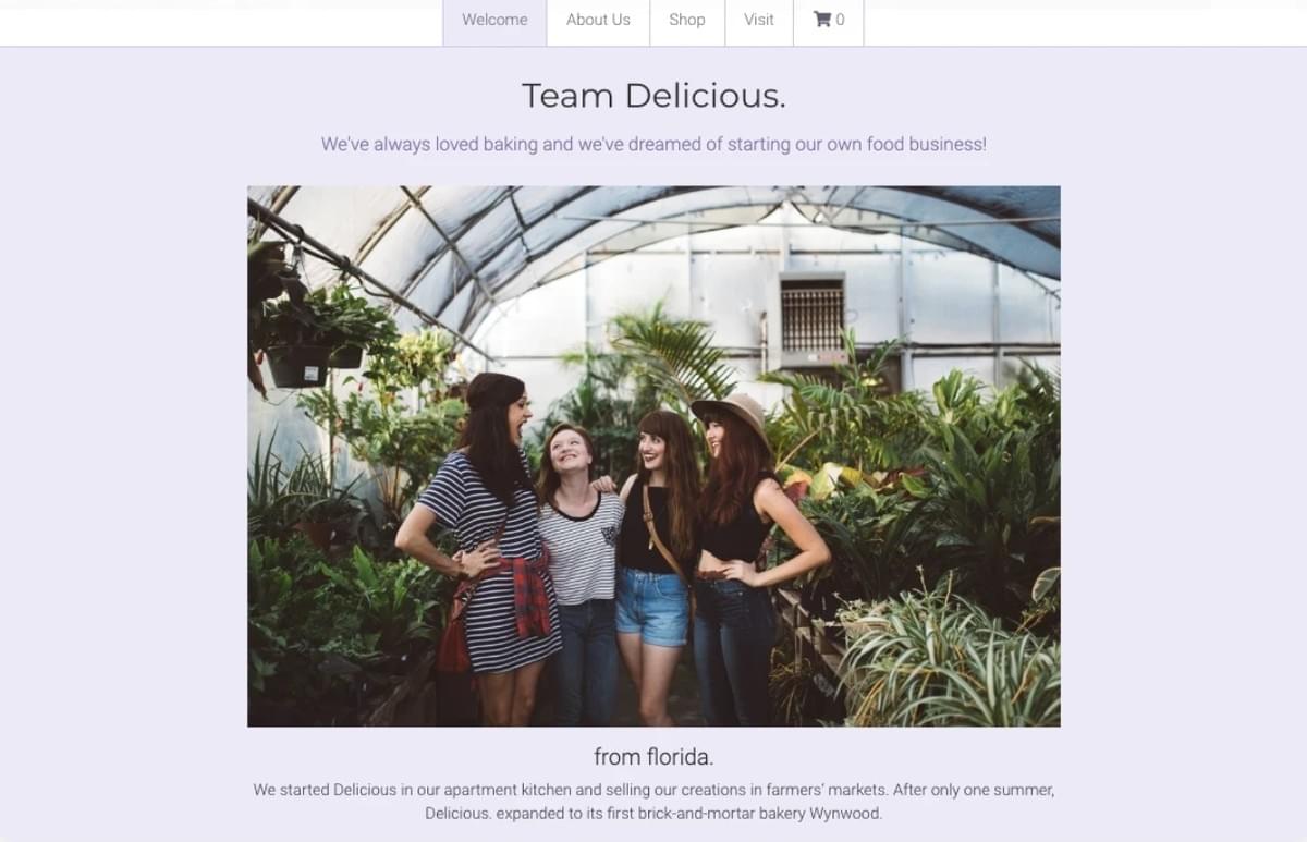 Minimal Store Template van Strikingly