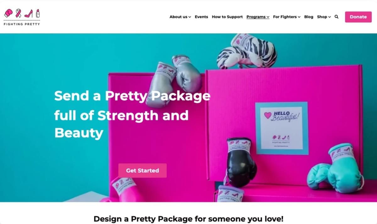 Imagem retirada do site de uma usuária da Strikingly