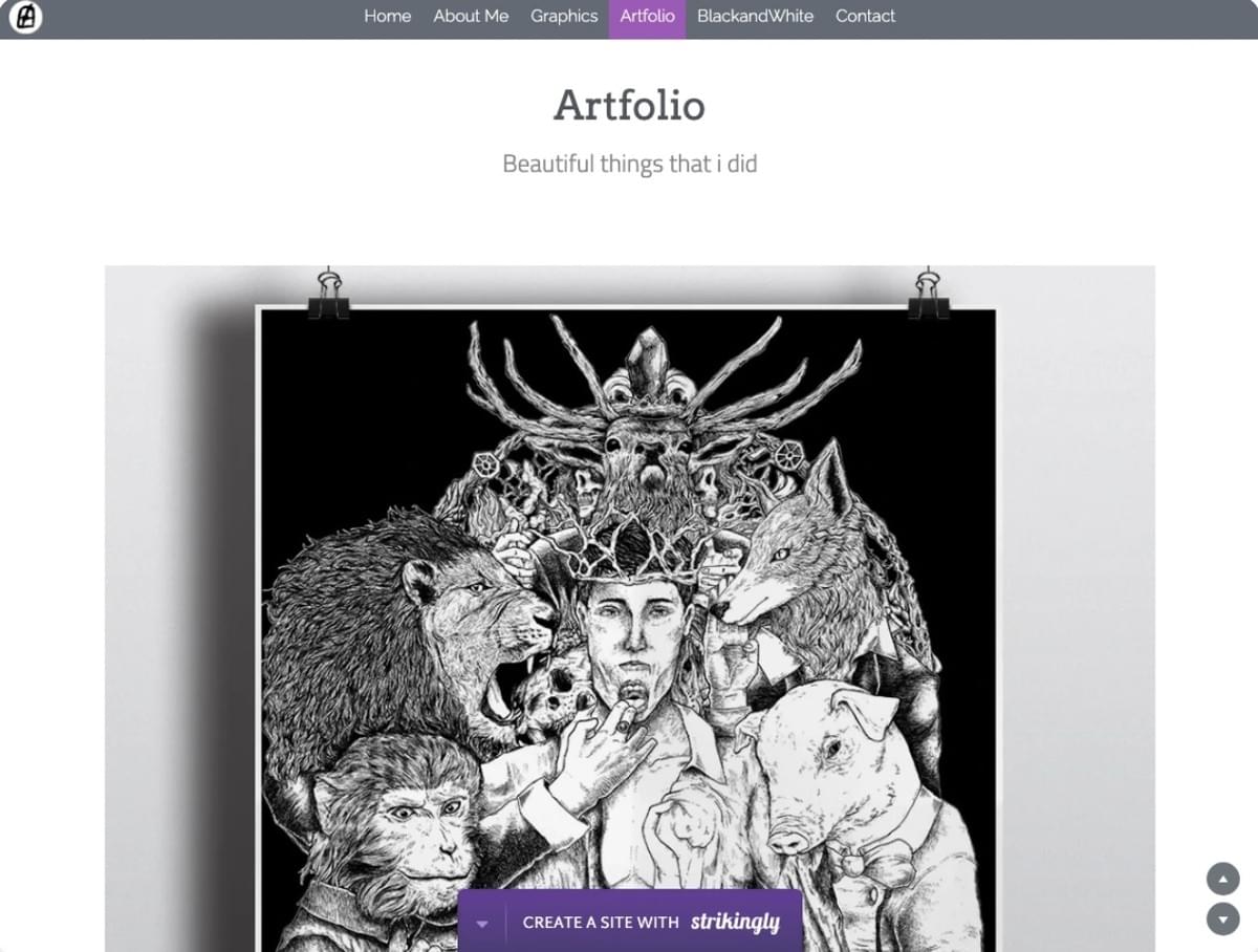 NFT-kunst: website van Elly Amelia