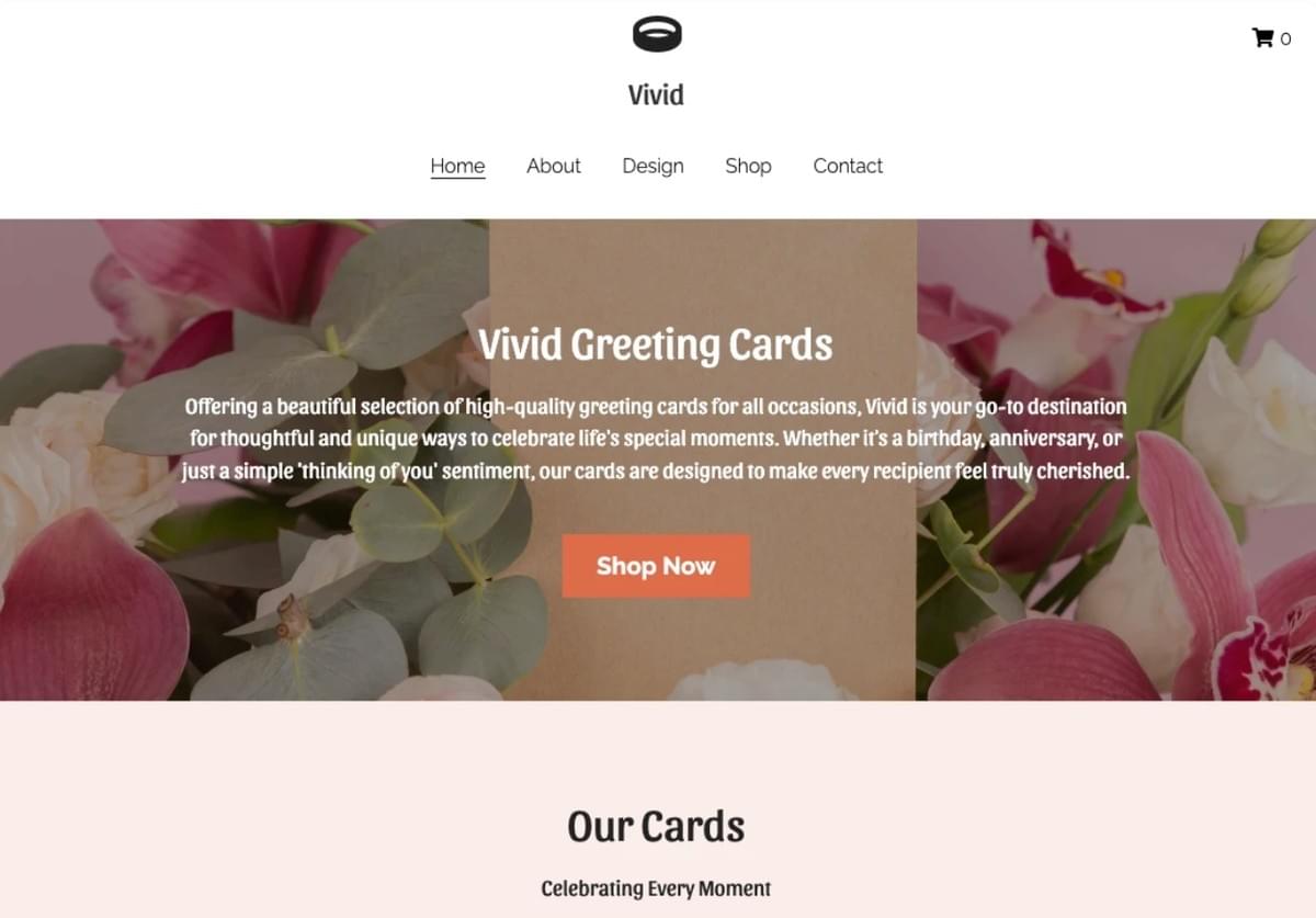 Modelo de Nail Bar com Strikingly