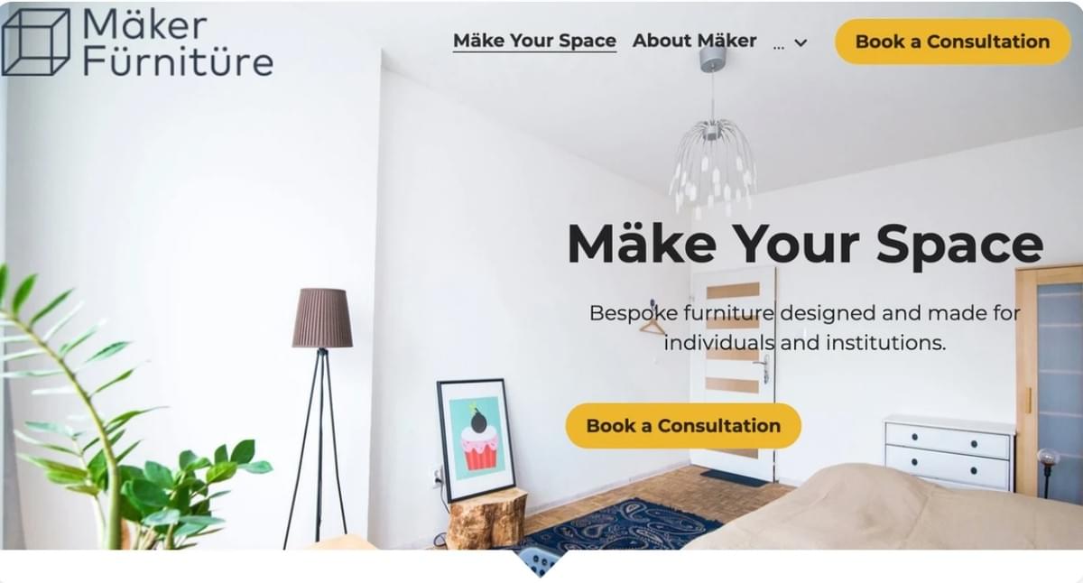 Maker Sjabloon van Strikingly