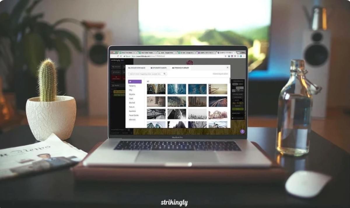 Editor de Sites Strikingly