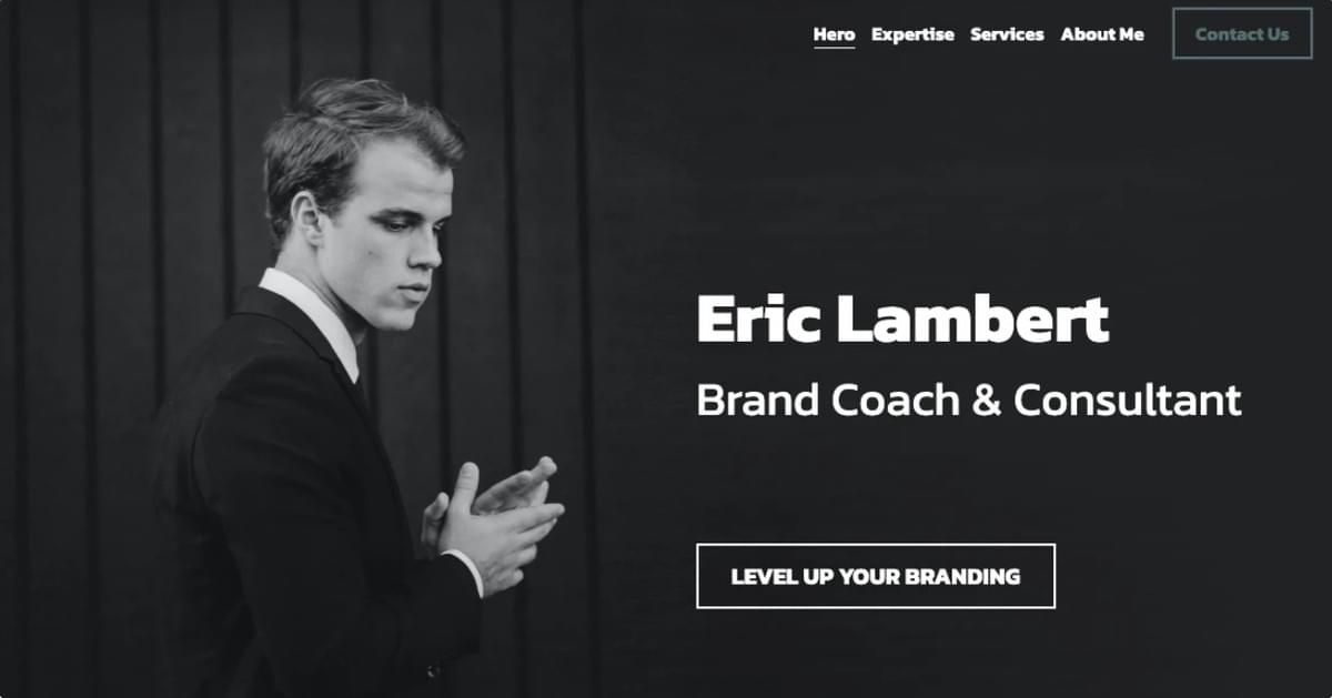 Modelo de Coach de Marca da Strikingly