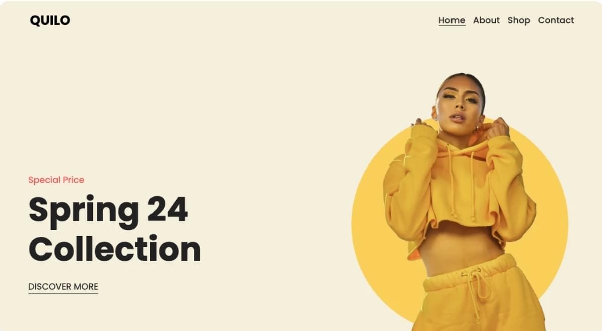 Quilo Sjabloon van Strikingly