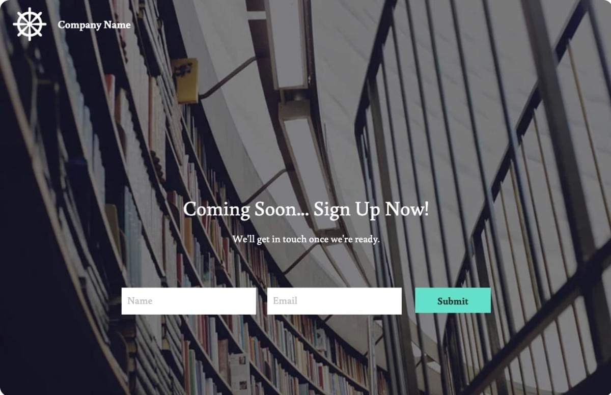Eenvoudige Cover Template van Strikingly