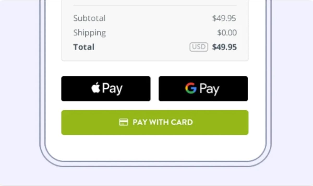 Strikingly Google Pay en Apple Pay