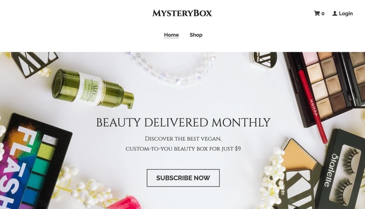 Mysteriebox van Strikingly