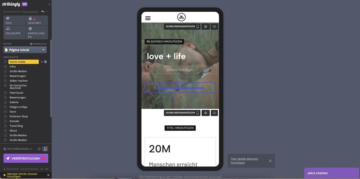 Wie kann Strikingly gewerblichen Versicherungsunternehmen mit SEO helfen - Responsive Design