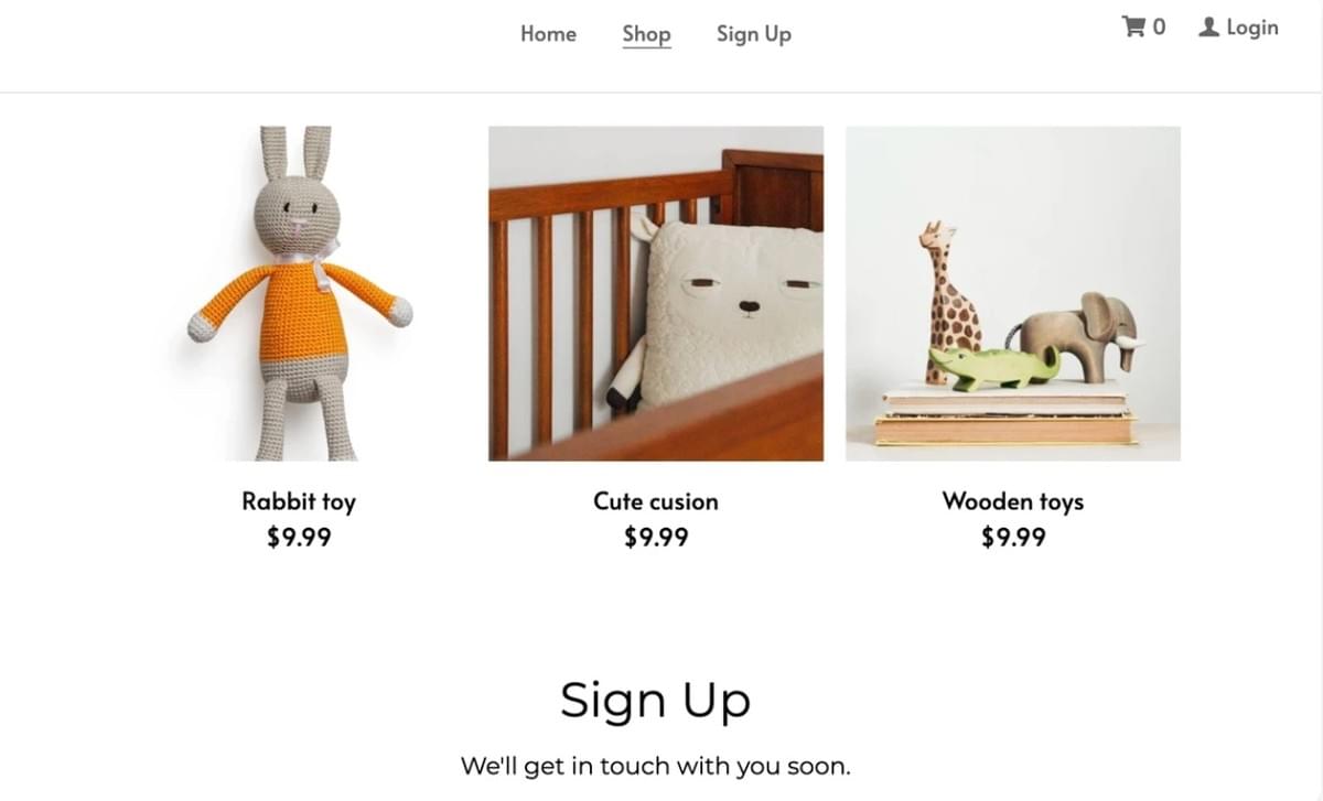 Modelo de brinquedos pequenos