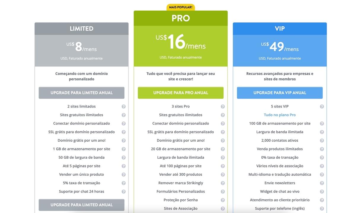 tipos de empreendedorismo - Strikingly para os empreendedores - Custo-benefício