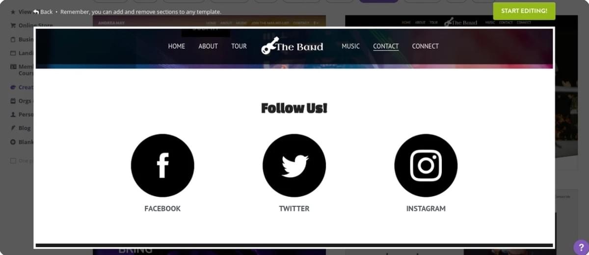 So nutzen Sie Buyer Personas mit Strikingly - Social Media Integration