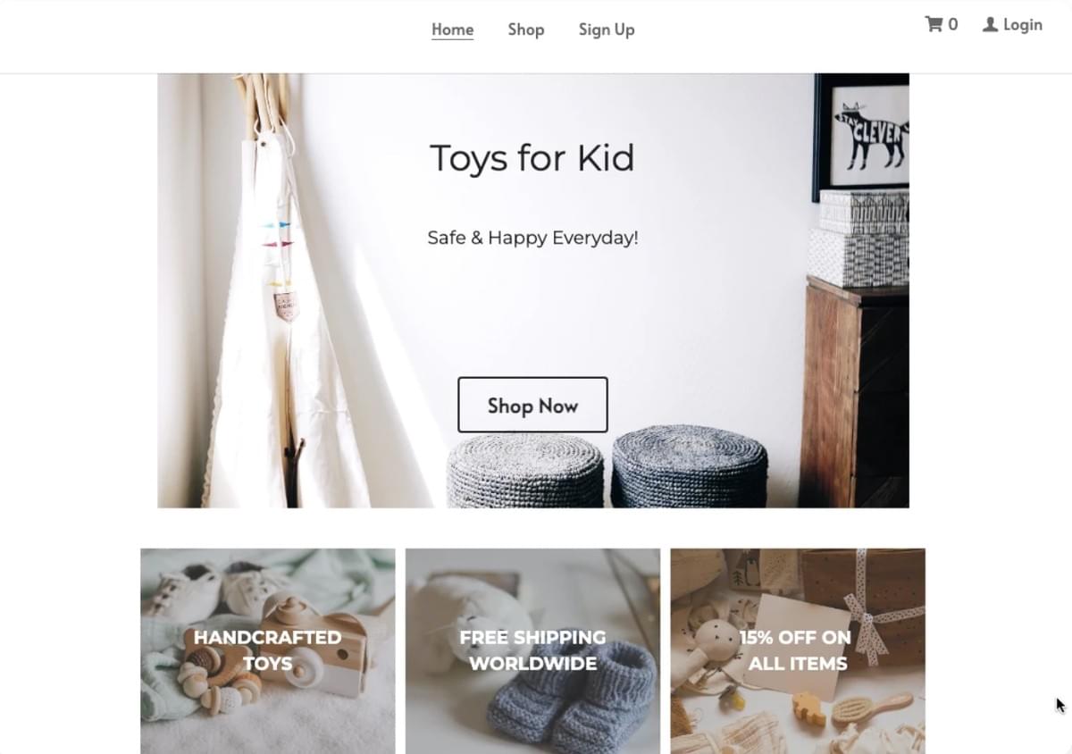 Little Toys Online Winkel Template