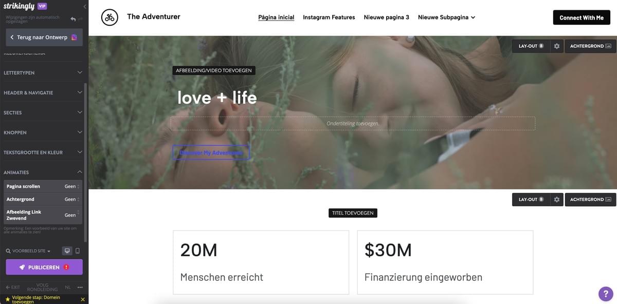 Opvallend website-editor