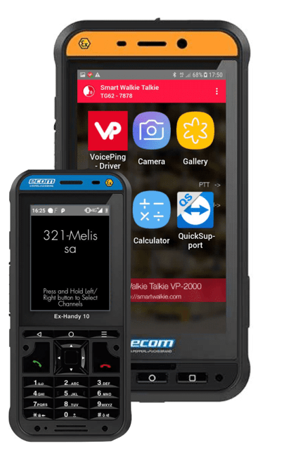Intrinsically Safe Ecom Rugged Phones