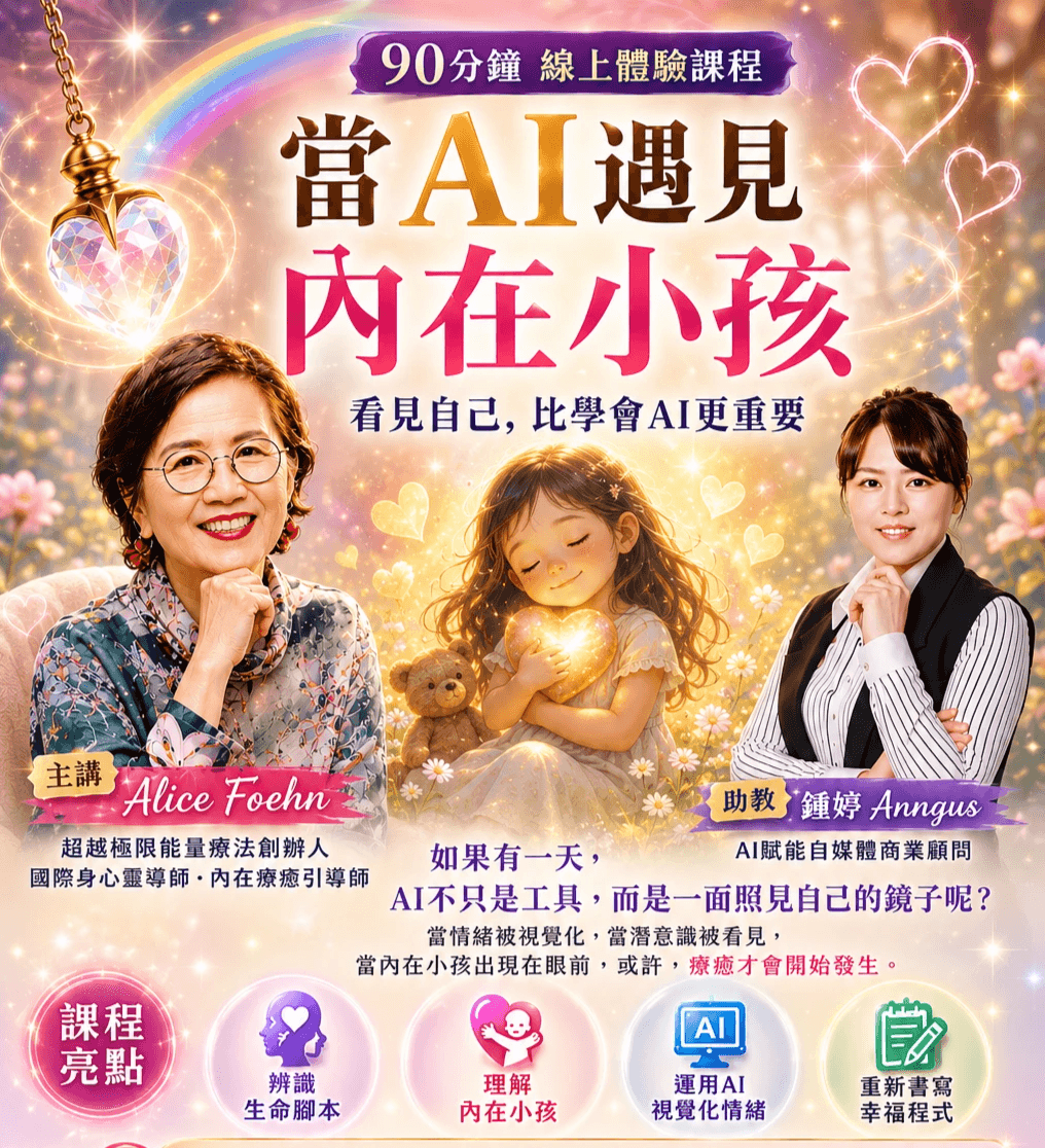 當AI遇見內在小孩線上體驗課報名