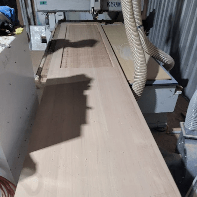 Hardwod Slab decked and rebated with CNC