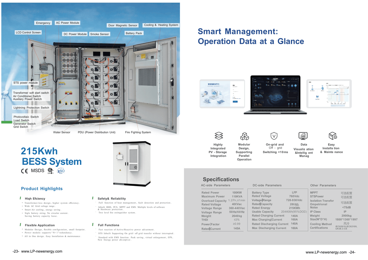 Industrial and commercial energy storage