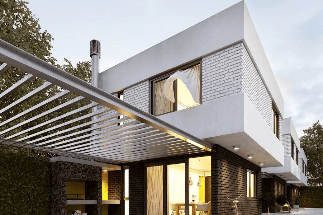 prefabricated k house showcasing modern design features