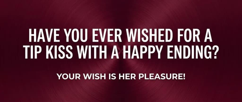 Have you ever wished for a tip kiss with a happy ending?  Happy endings begin with  Jiftip.  Cover just the tip condom free