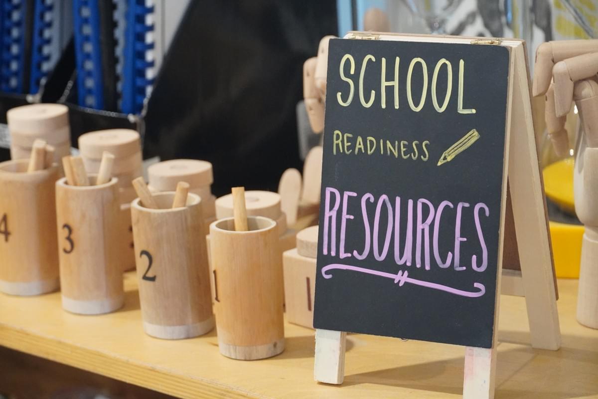 School readiness resources in the preschool room