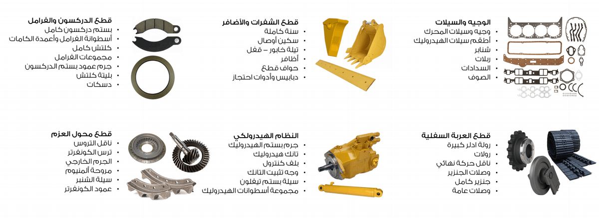  قطع غيار معدات ثقيله 