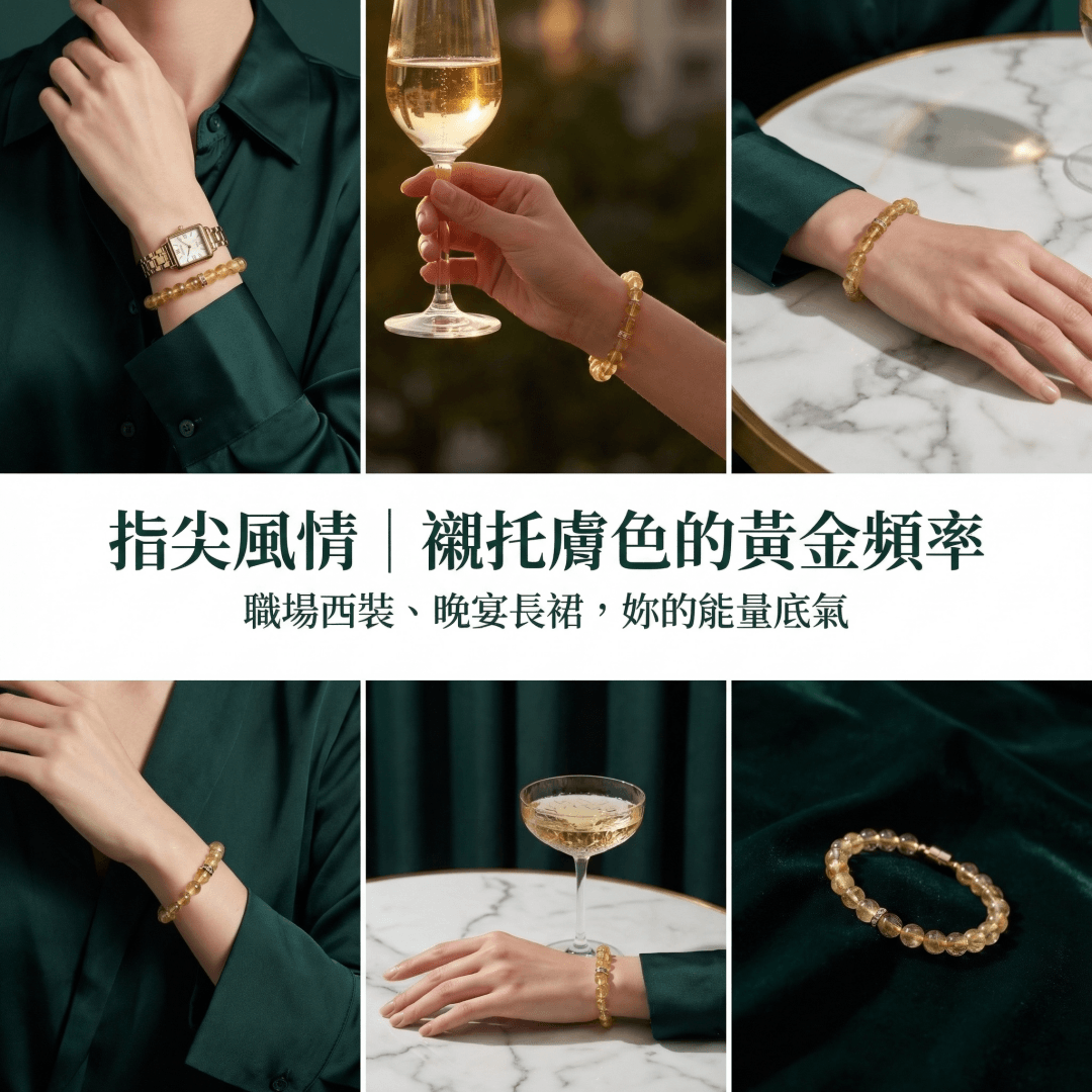 【太陽神經叢】黃塔晶磁吸手鍊｜6mm藍針黃塔晶｜睿智水晶 RuiZhiShuiJing