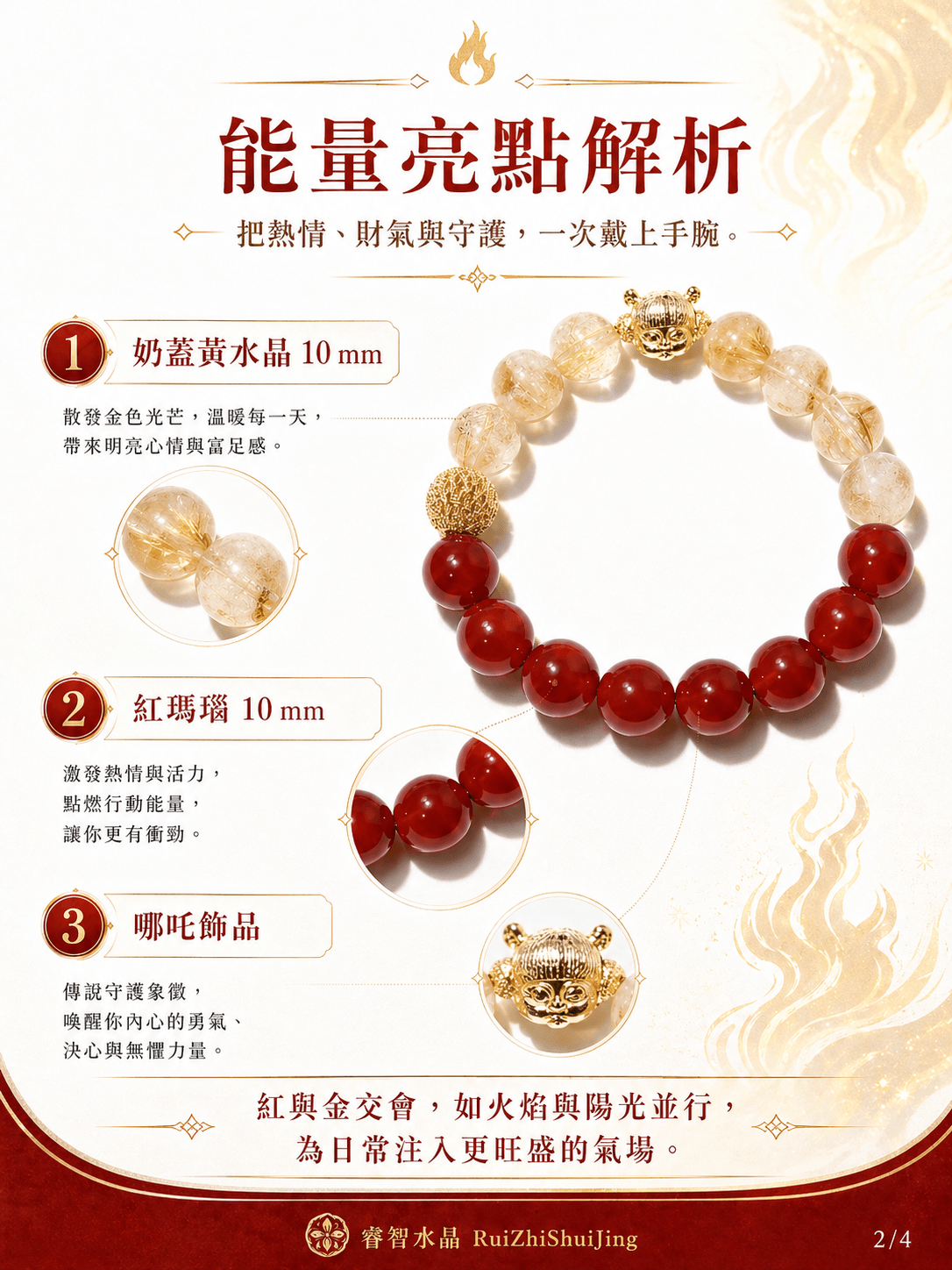 【火鳴哪吒｜燃情聚財隨身帶】