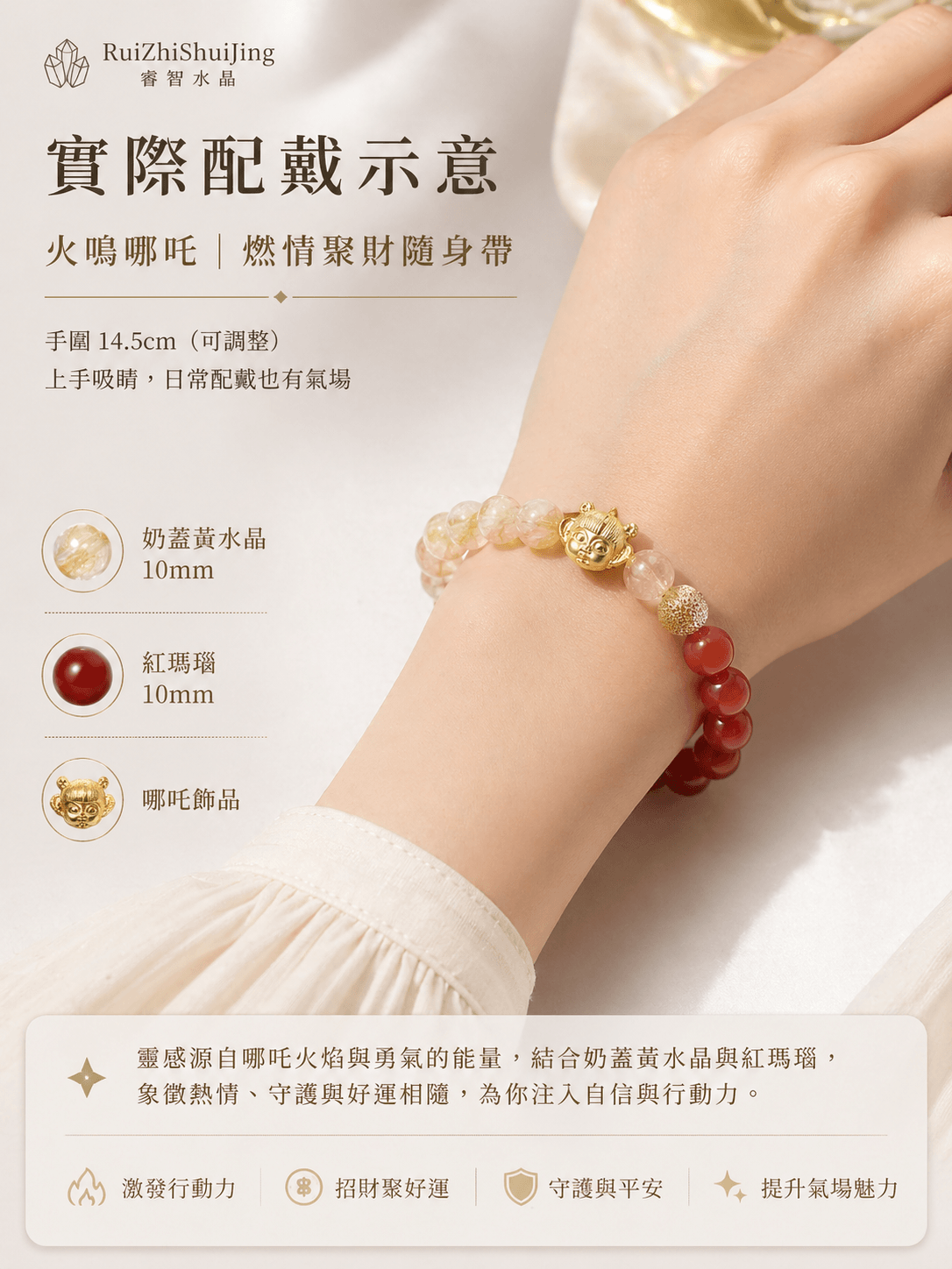 【火鳴哪吒｜燃情聚財隨身帶】
