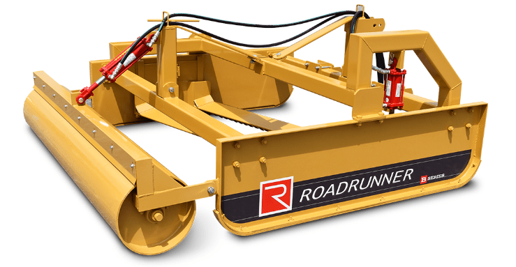 Skidsteer grader attachment. Can also be modified into a threepoint grader attachment by request. 