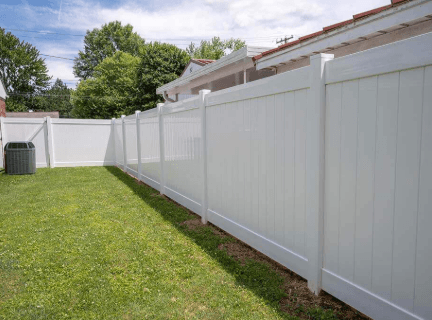 Vinyl Privacy Fence Install in Plain City, OH