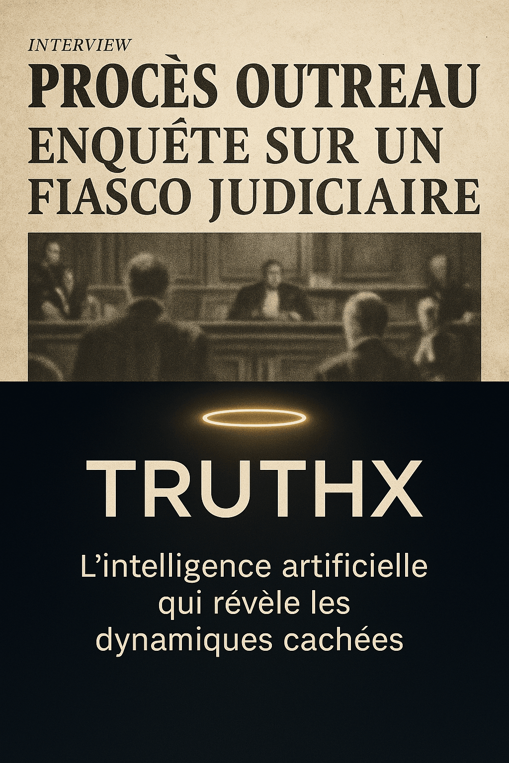 TruthX, IA judiciaire, affaire Outreau, erreur judiciaire, justice algorithmique, contrôle coercitif, IA et témoignage, justice 2030, justice émotionnelle, IA probatoire, intelligence artificielle et procès