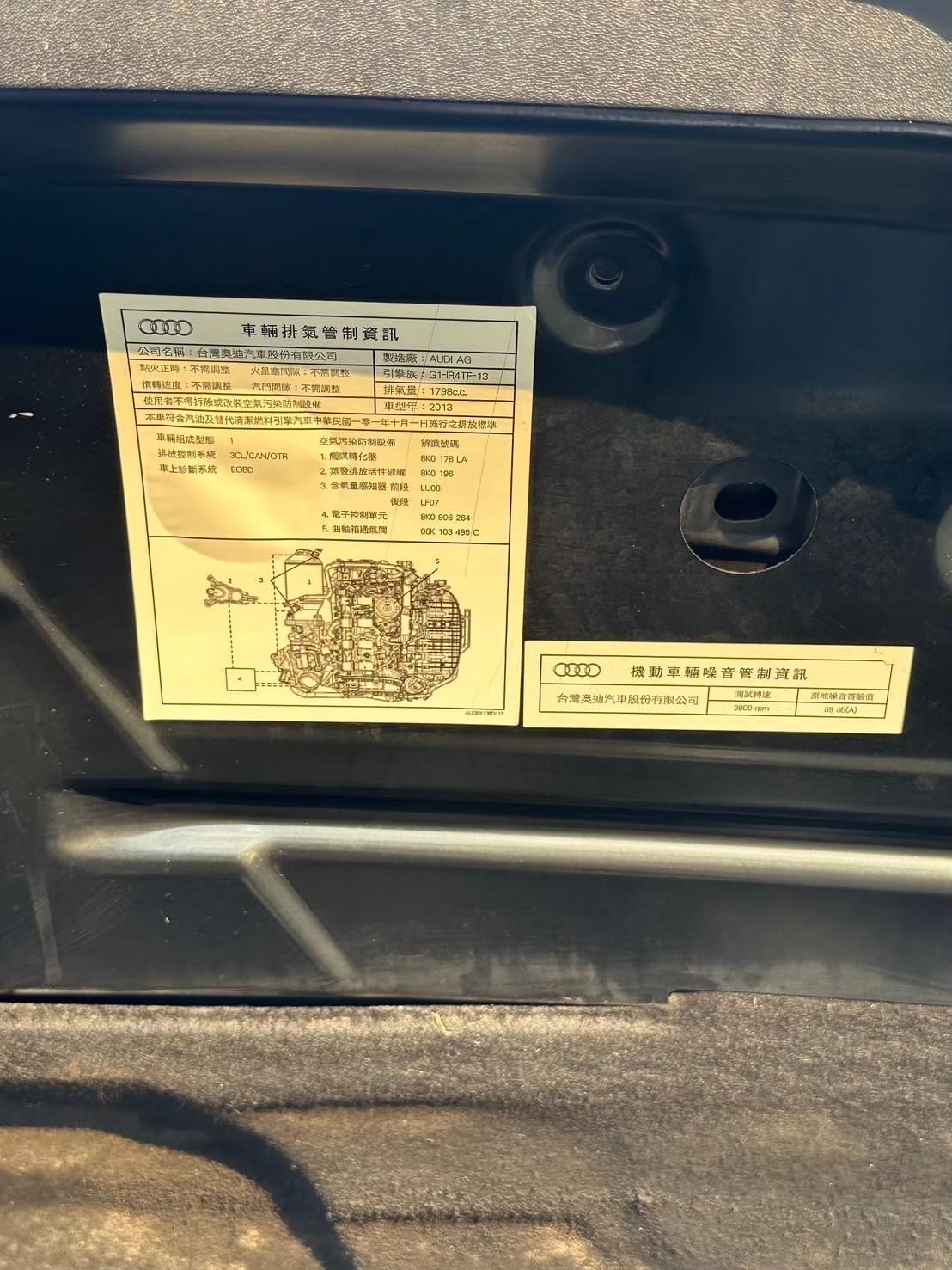 2014年式 Audi A4 Sedan 1.8 TFSI