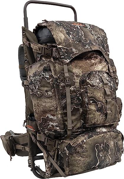 Alps OutdoorZ External Frame Pack: Realtree Escape Camo. Durable, spacious, and comfortable pack for spot and stalk hunting.