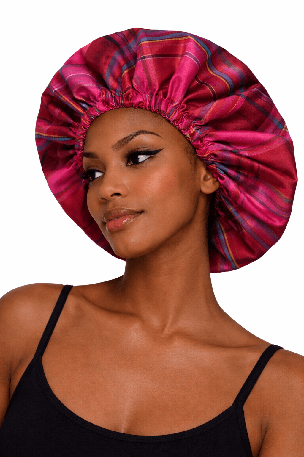 Bonnet de nuit madras rouge