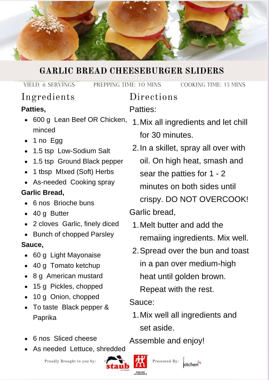 Garlic Bread Cheeseburger