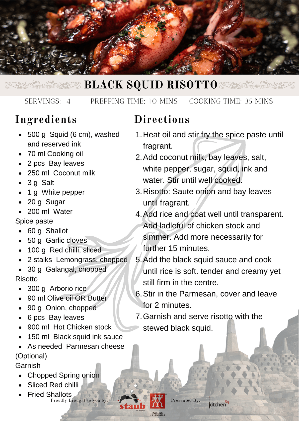 Black Squid Risotti